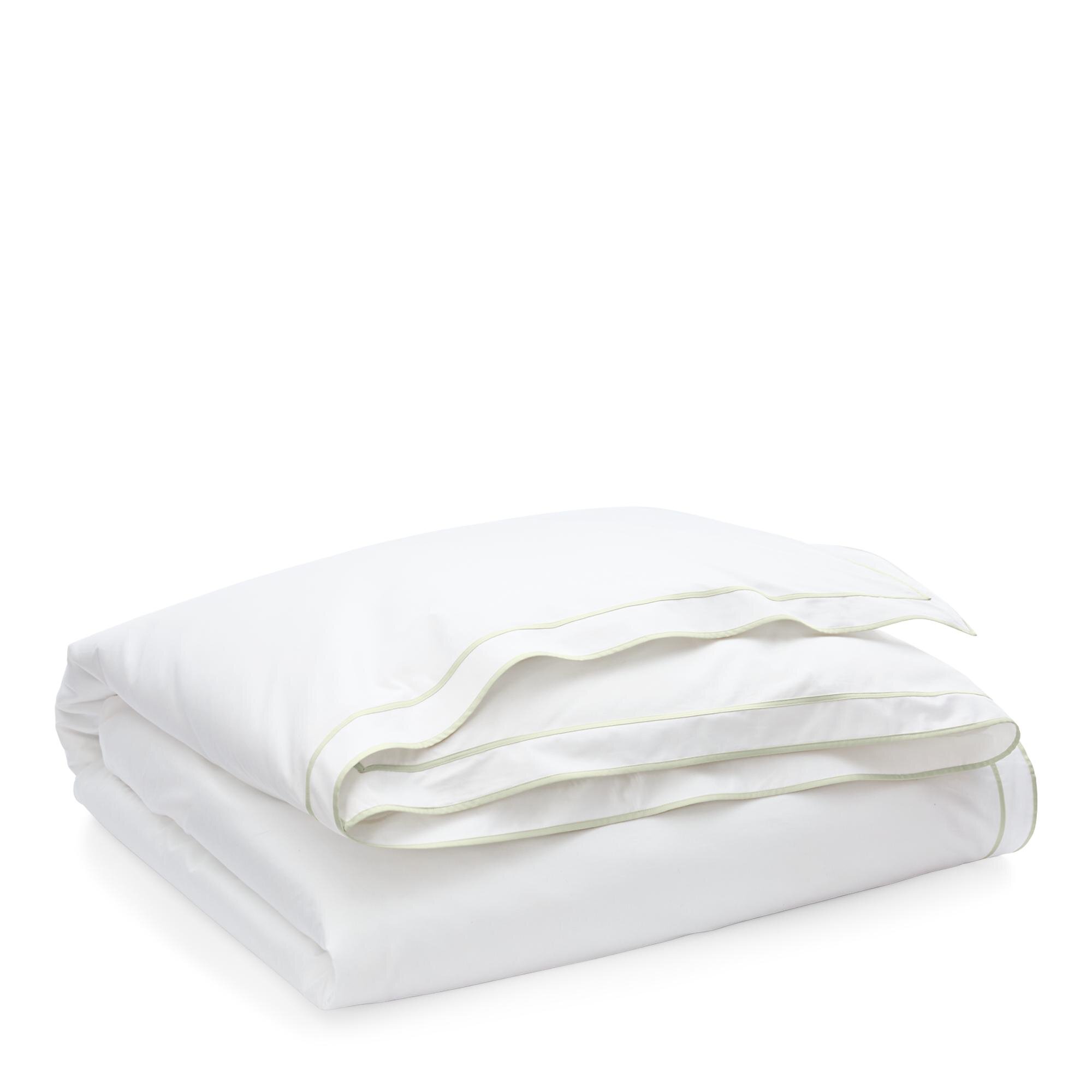 Ralph Lauren Spencer Sateen Border Full/Queen Duvet Cover White & on sale Flax $335